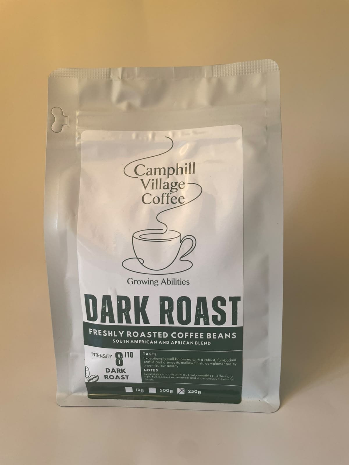 Camphill Village coffee Dark roast beans 250g